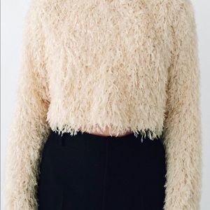Zara | Sweaters | Zara Feather Effect 